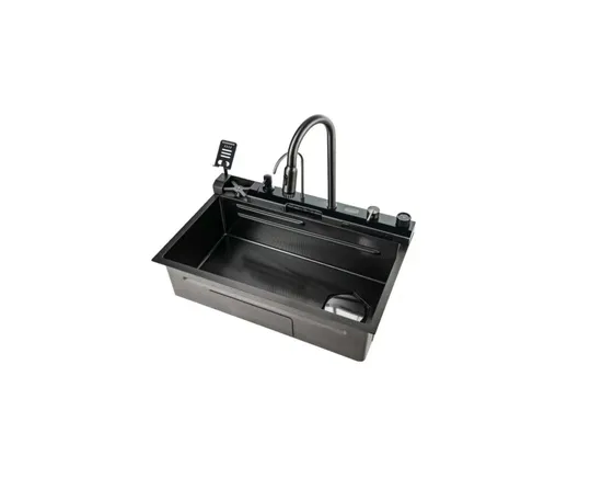 New Digital Display Multifunctional Kitchen Sink Stainless Steel Cell Phone Holder