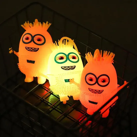 LED Toy LED Decompress Toys LED Light Decompression Soft Rubber Vent Ball 
