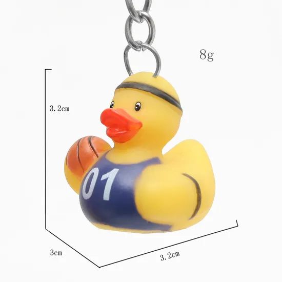 Professional Rubber Duck Toys Keychain 