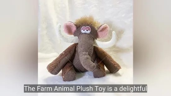 Farm Animal E Plush Toy for Kids and Pets 