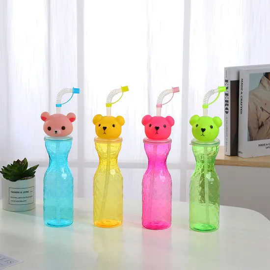 500ml Yard Pet Cup Novelty Plastic Slush Yard Ice Cup with Straw 