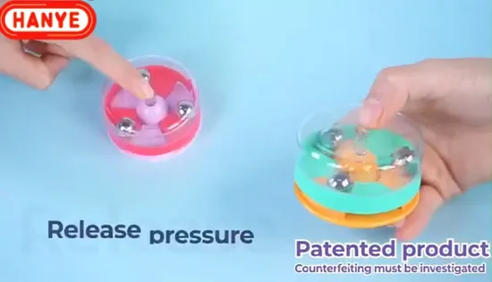 Decompression Running Ball Bead Disc Press Rotate Office Desk Hand Finger Vent Tool Stress Relief Sensory Fidget Toys for Kids 